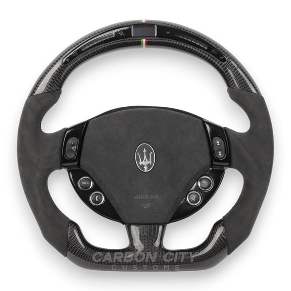 Maserati GranTurismo Style Customizable Steering Wheel - Carbon City Customs