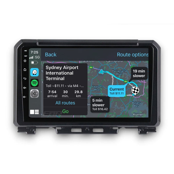 Suzuki Jimny (2018 - 2022) Multimedia 9" Touchscreen Display + Built-In Wireless Carplay & Android Auto