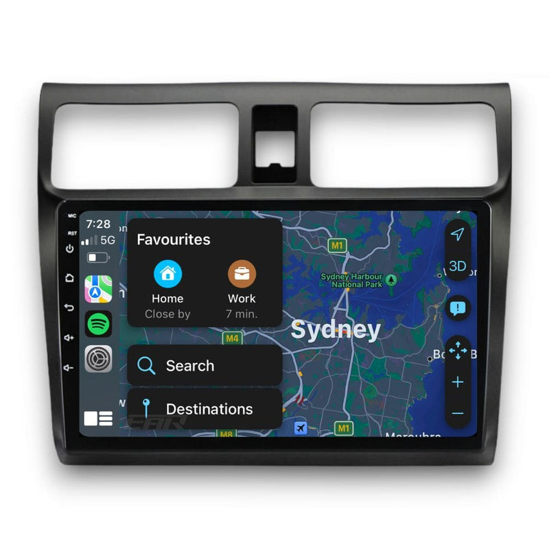 Suzuki Swift (2003 - 2010) Multimedia 10" Touchscreen Display + Built-In Wireless Carplay & Android Auto