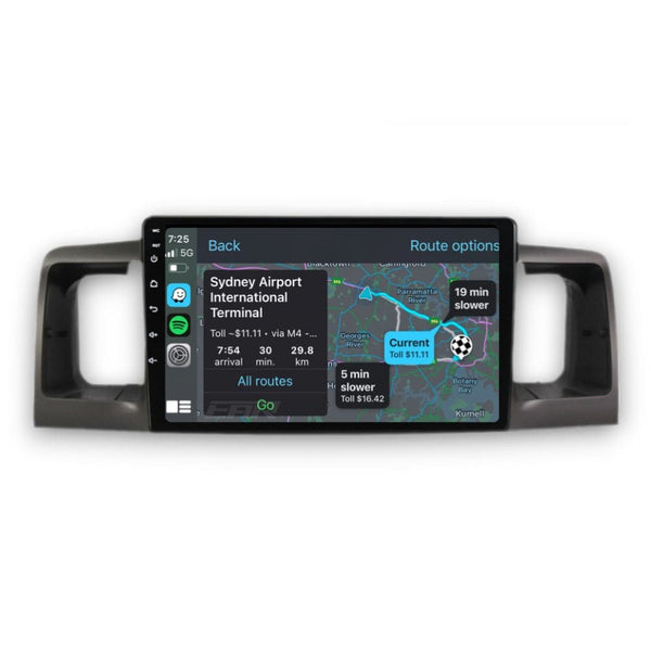 Toyota Corolla (2002 - 2007) Multimedia 9" Touchscreen Display + Built-In Wireless Carplay & Android Auto