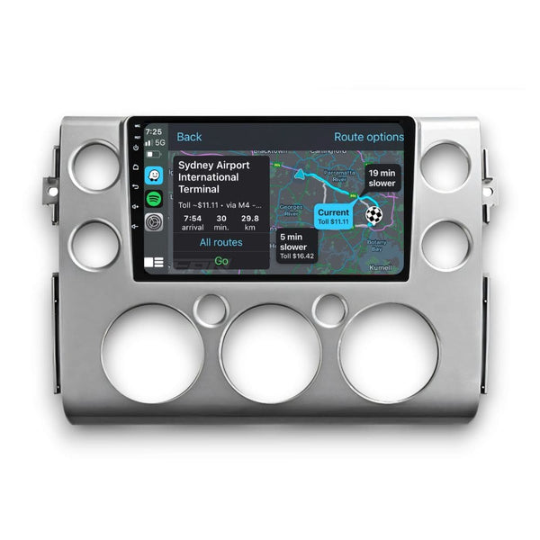 Toyota FJ Cruiser (2006 - 2020) Multimedia 9" Touchscreen Display + Built-In Wireless Carplay & Android Auto