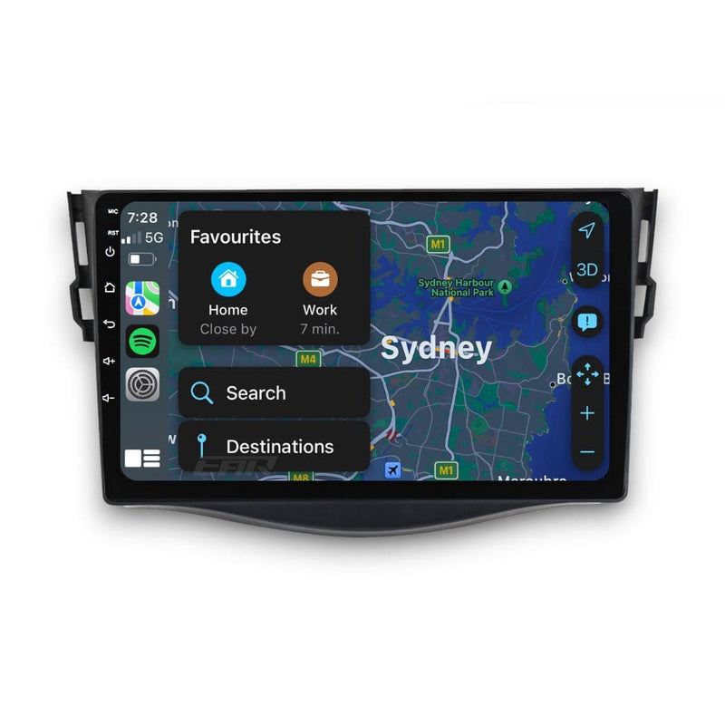 Toyota RAV4 (2006 - 2013) Multimedia 9" Touchscreen Display + Built-In Wireless Carplay & Android Auto