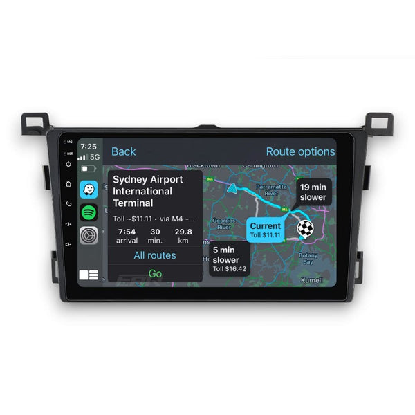Toyota RAV4 (2013 - 2019) Multimedia 9" Touchscreen Display + Built-In Wireless Carplay & Android Auto