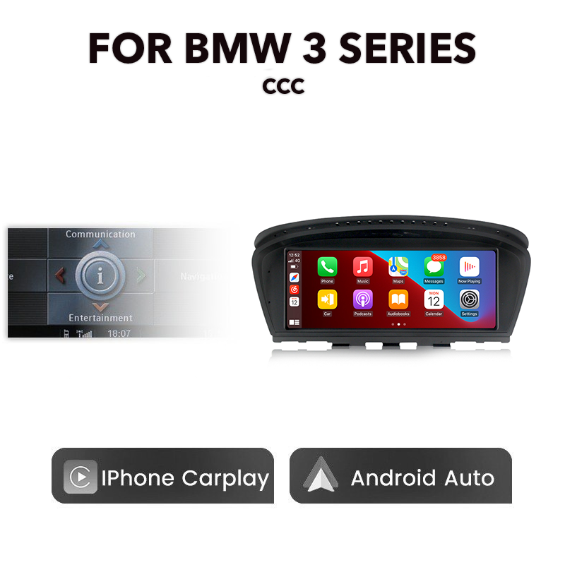 BMW E-Series 2003 - 2012 8.8" Multimedia Touchscreen Display + Built-in Wireless Carplay & Android Auto - Euro Active Retrofits