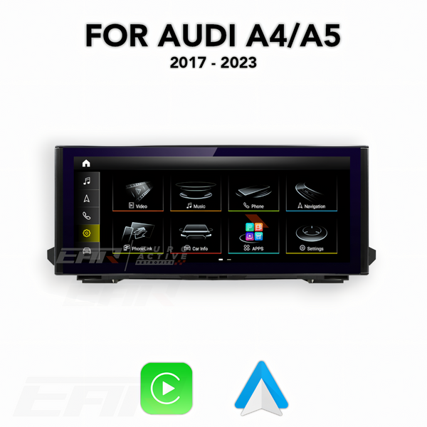 Audi A4/S4/RS4/A5/S5/RS5 (B9) Android 12.0 Multimedia 10.25"/12.5" Touchscreen Display + Built-In Wireless Carplay & Android Auto | 2017 - 2023 | LHD/RHD - Euro Active Retrofits