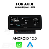 Audi A6/A6L/S6 Android 12.0 Multimedia 10.25"/12.5" Touchscreen Display + Built-In Wireless Carplay & Android Auto | 2005 - 2009 | LHD/RHD - Euro Active Retrofits