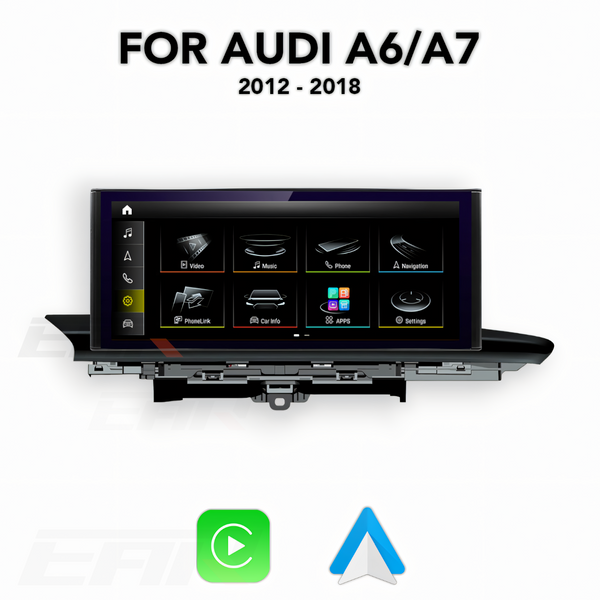 Audi A6/S6/RS6/A7/S7/RS7 (C7) Android 12.0 Multimedia 10.25"/12.5" Touchscreen Display + Built-In Wireless Carplay & Android Auto | 2012 - 2018 | LHD/RHD - Euro Active Retrofits
