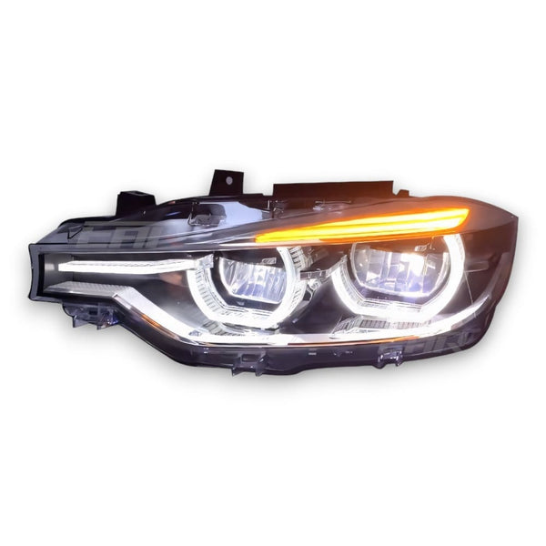 EuroLuxe BMW 3 Series F30 LCI Style Angel LED Headlights (2011 - 2019) (Plug & Play) - Euro Active Retrofits