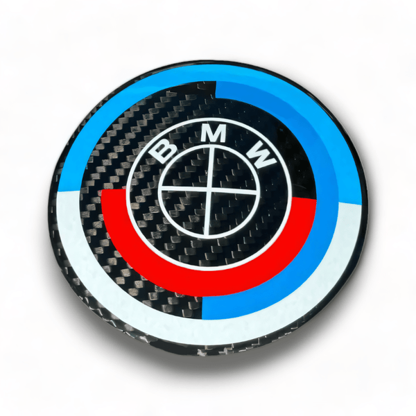 BMW Carbon Fiber M 50 Year Anniversary Emblem Badges - Euro Active Retrofits