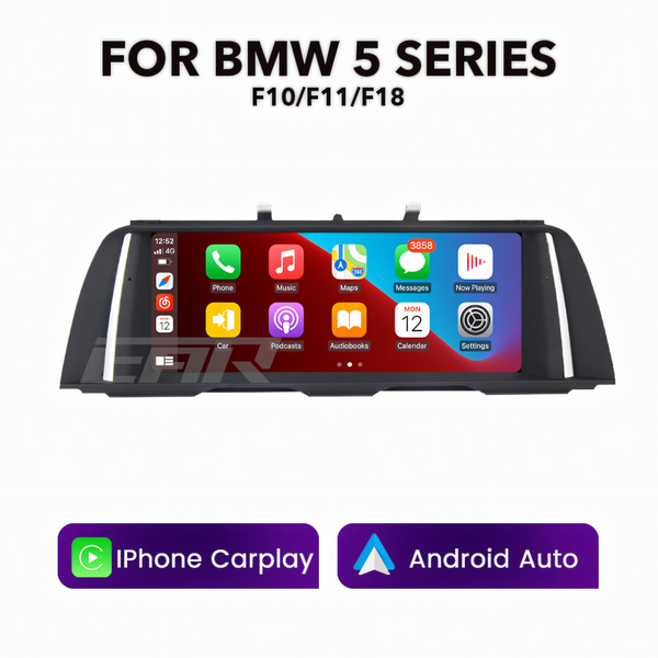 BMW F-Series 5 Series F10/F11/F18 2011 - 2016 10.25" Multimedia Touchscreen Display + Built-in Wireless Carplay & Android Auto (LHD | RHD) - Euro Active Retrofits