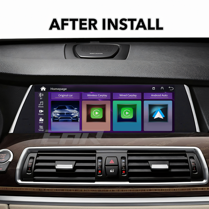 BMW F-Series 5 Series GT F07 2010 - 2017 10.25" Multimedia Touchscreen Display + Built-in Wireless Carplay & Android Auto (LHD | RHD) - Euro Active Retrofits