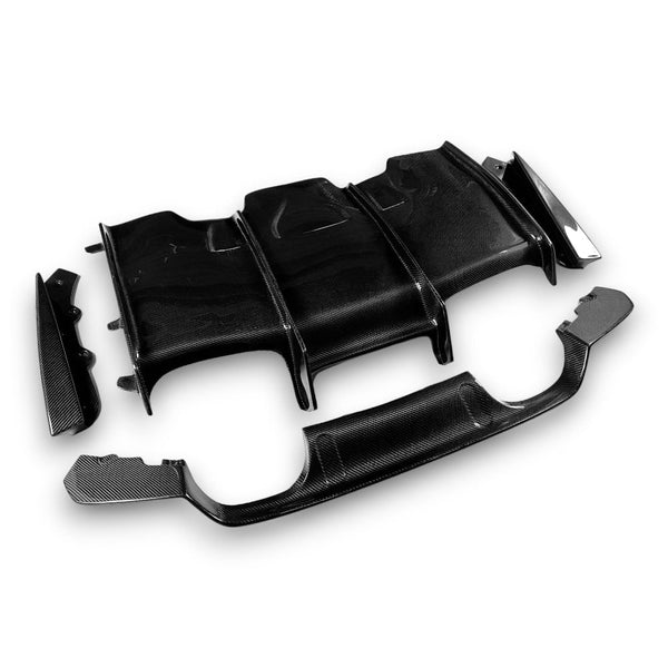 ECI+ BMW F8X M3, M4 PSM Style Rear Diffuser | Carbon Fiber / Forged Carbon - Euro Active Retrofits