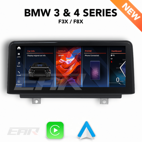 BMW iDrive 8 Android 12.0 3 & 4 Series & M3/M4 (F30/F31/F32/F33/F34/F35/F36/F80/F82/F83) Multimedia 10.25"/12.3" Touchscreen Display + Built-In Wireless Carplay & Android Auto | 2012 - 2019 | LHD/RHD - Euro Active Retrofits