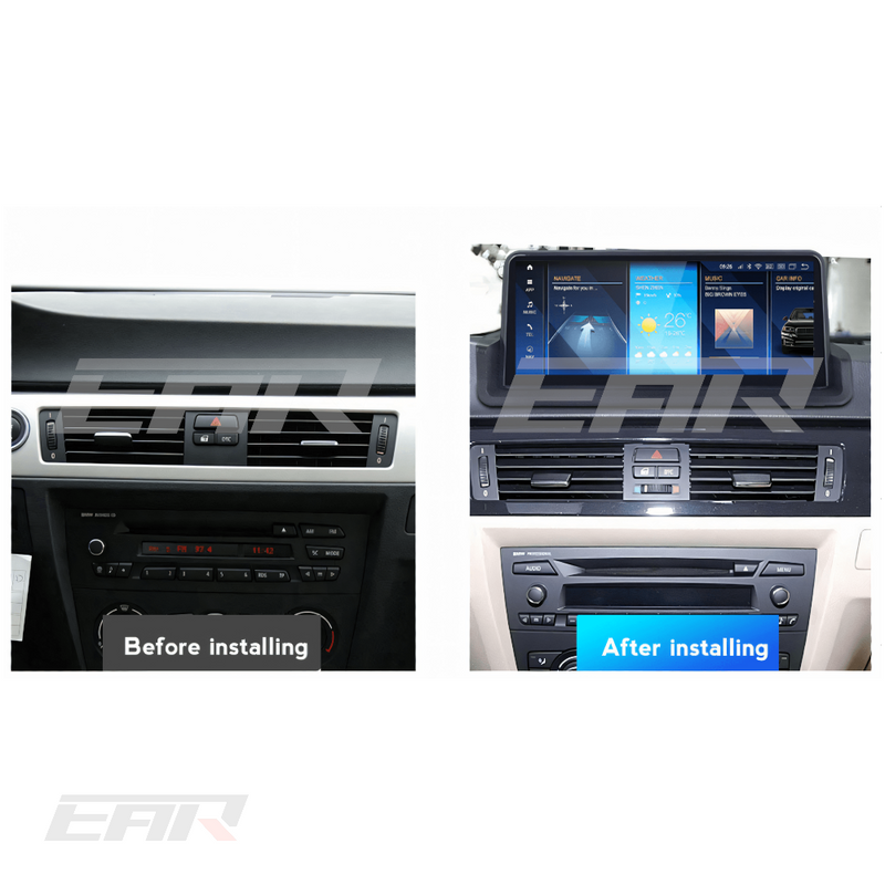 BMW iDrive 8 Android 12.0 3 Series (E90 With No Screen) Multimedia 10.25" Touchscreen Display + Built-In Wireless Carplay & Android Auto | 2004 - 2012 | LHD/RHD - Euro Active Retrofits