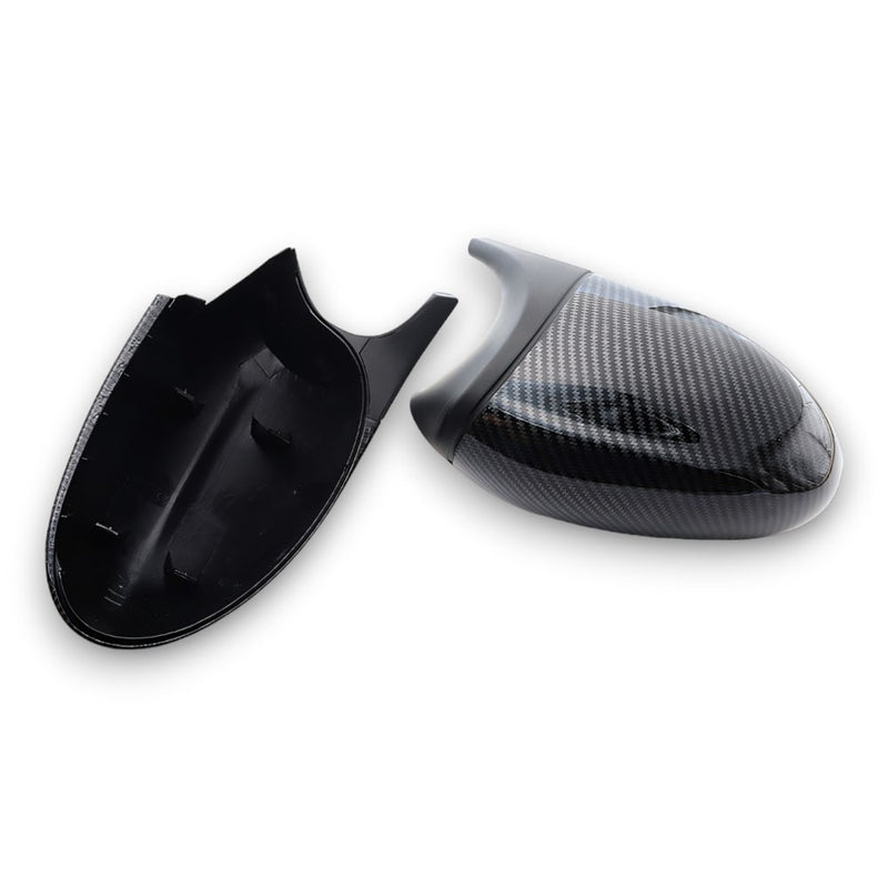 EBI BMW 1 & 3 Series E8X/E9X M Style Mirror Cap Replacement | Gloss Black | Carbon Fiber | 2004 - 2015 - Euro Active Retrofits