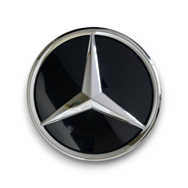 EBI Mercedes Benz Glass Mirror 3D Grille Star Emblem | Gloss Black | Chrome - Euro Active Retrofits