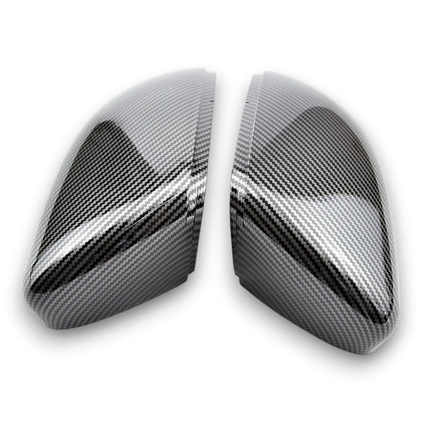 EBI Volkswagen Golf Mk6/R20 Mirror Cap Replacement | Gloss Black | Carbon Fiber - Euro Active Retrofits