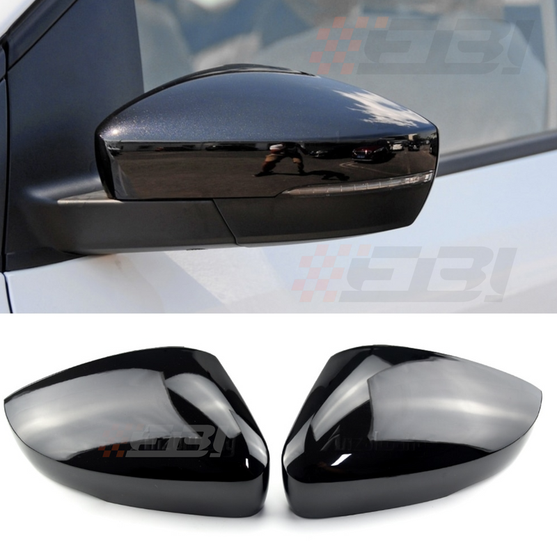 EBI Volkswagen Polo Mk5 6R/6C Mirror Cap Replacement | Gloss Black | Carbon Fiber - Euro Active Retrofits