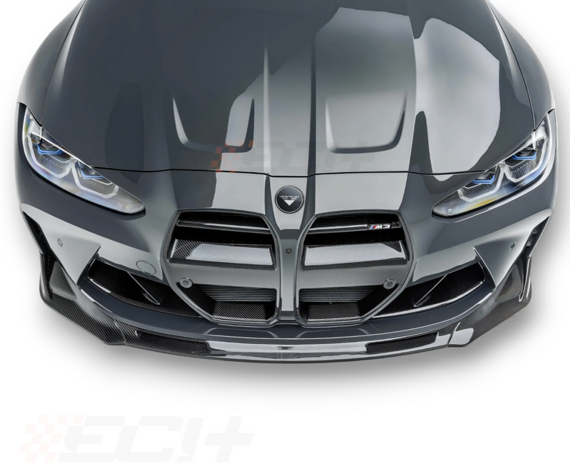ECI+ BMW M3 & M4 G80/G82/G83 Vorsteiner VRS Style Carbon Front Motorsport Grilles | 2021 - 2023 - Euro Active Retrofits