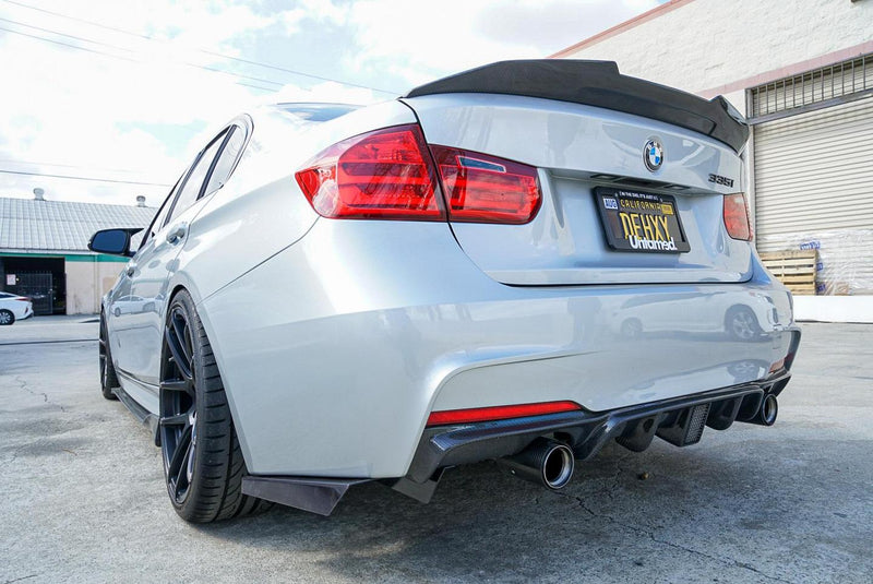 ECI+ BMW 3 Series F30 LED Style Rear Diffuser | Carbon Fiber / Forged Carbon - Euro Active Retrofits
