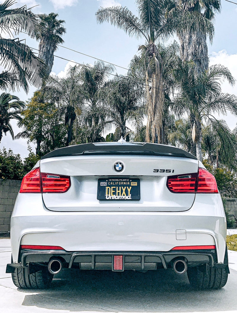 ECI+ BMW 3 Series F30 LED Style Rear Diffuser | Carbon Fiber / Forged Carbon - Euro Active Retrofits