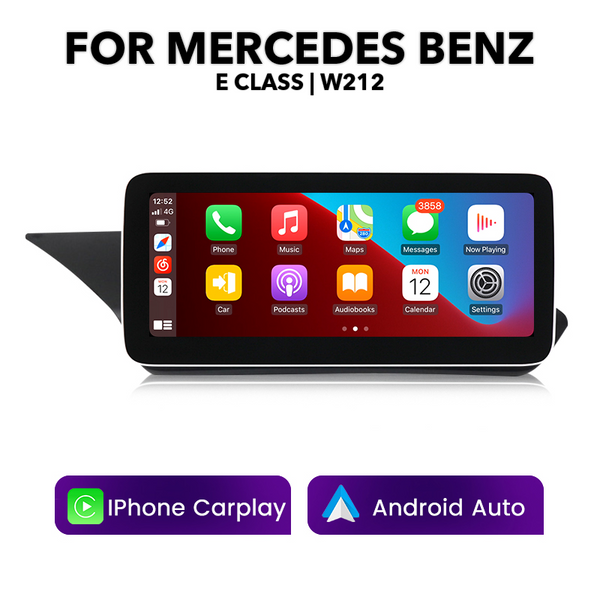 Mercedes Benz E Class W212 10.25" Touchscreen Display Upgrade + Built-In Wireless CarPlay & Wired Android Auto | 2010 - 2015 | (LHD | RHD) - Euro Active Retrofits