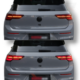 EuroLuxe Volkswagen Golf MK8 GTS Style Sequential LED Tail Lights (Plug & Play) - Euro Active Retrofits