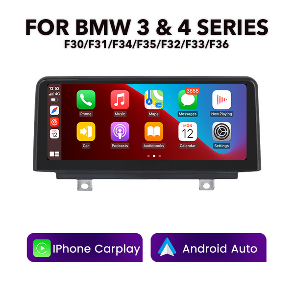 BMW F-Series 3 & 4 Series 10.25" Multimedia Touchscreen Display + Built-in Wireless CarPlay & Android Auto | 2013 - 2017 (LHD | RHD) - Euro Active Retrofits