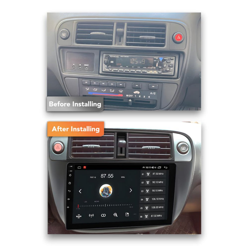 Honda Civic (1992 - 2000) Multimedia 9" Touchscreen Display + Built-In Wireless Carplay & Android Auto - Euro Active Retrofits AU