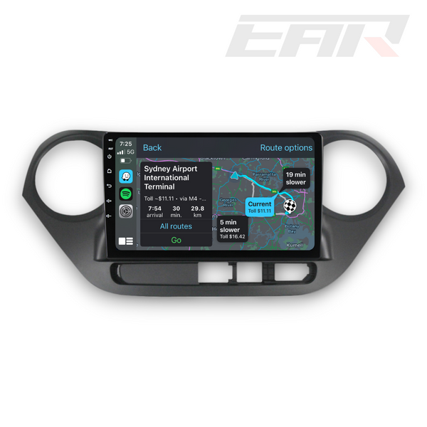 Hyundai i10 (2014 - 2017) Multimedia 10" Touchscreen Display + Built-In Wireless Carplay & Android Auto - Euro Active Retrofits