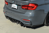 BMW F8X M3, M4 V Style Rear Diffuser Carbon Fiber / Forged Carbon - Euro Active Retrofits