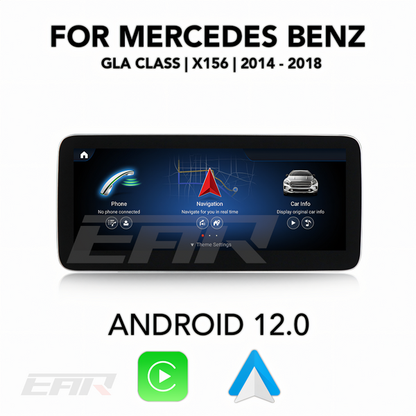 Mercedes Benz GLA Class Android 12.0 (X156) Multimedia 10.25"/12.3" Touchscreen Display + Built-In Wireless Carplay & Android Auto | 2014 - 2018 | LHD/RHD - Euro Active Retrofits