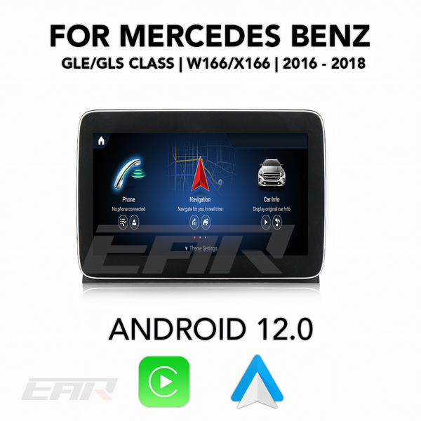 Mercedes Benz GLE/GLS Class Android 12.0 (W166/X166) Multimedia 8.4" Touchscreen Display + Built-In Wireless Carplay & Android Auto | 2016 - 2018 | LHD/RHD - Euro Active Retrofits