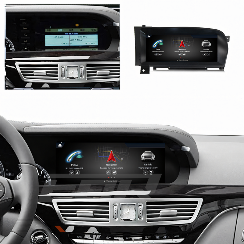Mercedes Benz S Class Android 12.0 (W221) Multimedia 10.25" Touchscreen Display + Built-In Wireless Carplay & Android Auto | 2006 - 2013 | LHD/RHD - Euro Active Retrofits