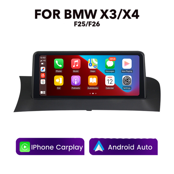 BMW F-Series X3/X4 F25/F26 2010 - 2017 10.25" Multimedia Touchscreen Display + Built-in Wireless Carplay & Android Auto (LHD | RHD) - Euro Active Retrofits