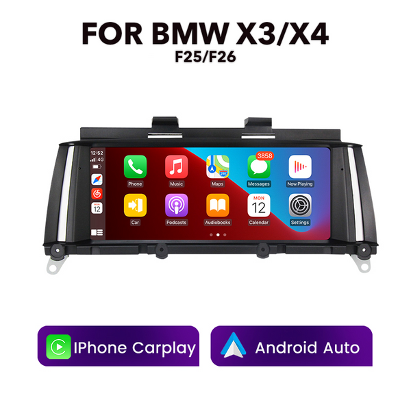 BMW F-Series X3/X4 F25/F26 2010 - 2017 8.8" Multimedia Touchscreen Display + Built-in Wireless Carplay & Android Auto (LHD | RHD) - Euro Active Retrofits