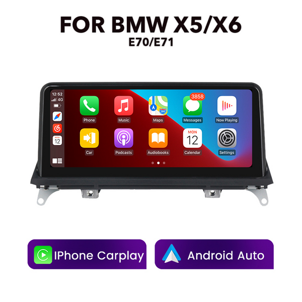 BMW E-Series X5/X6 E70/E71 2007 - 2014 10.25" Multimedia Touchscreen Display + Built-in Wireless Carplay & Android Auto (LHD | RHD) - Euro Active Retrofits